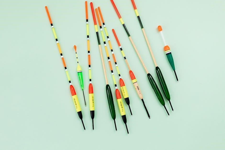 fishing rod guide size chart